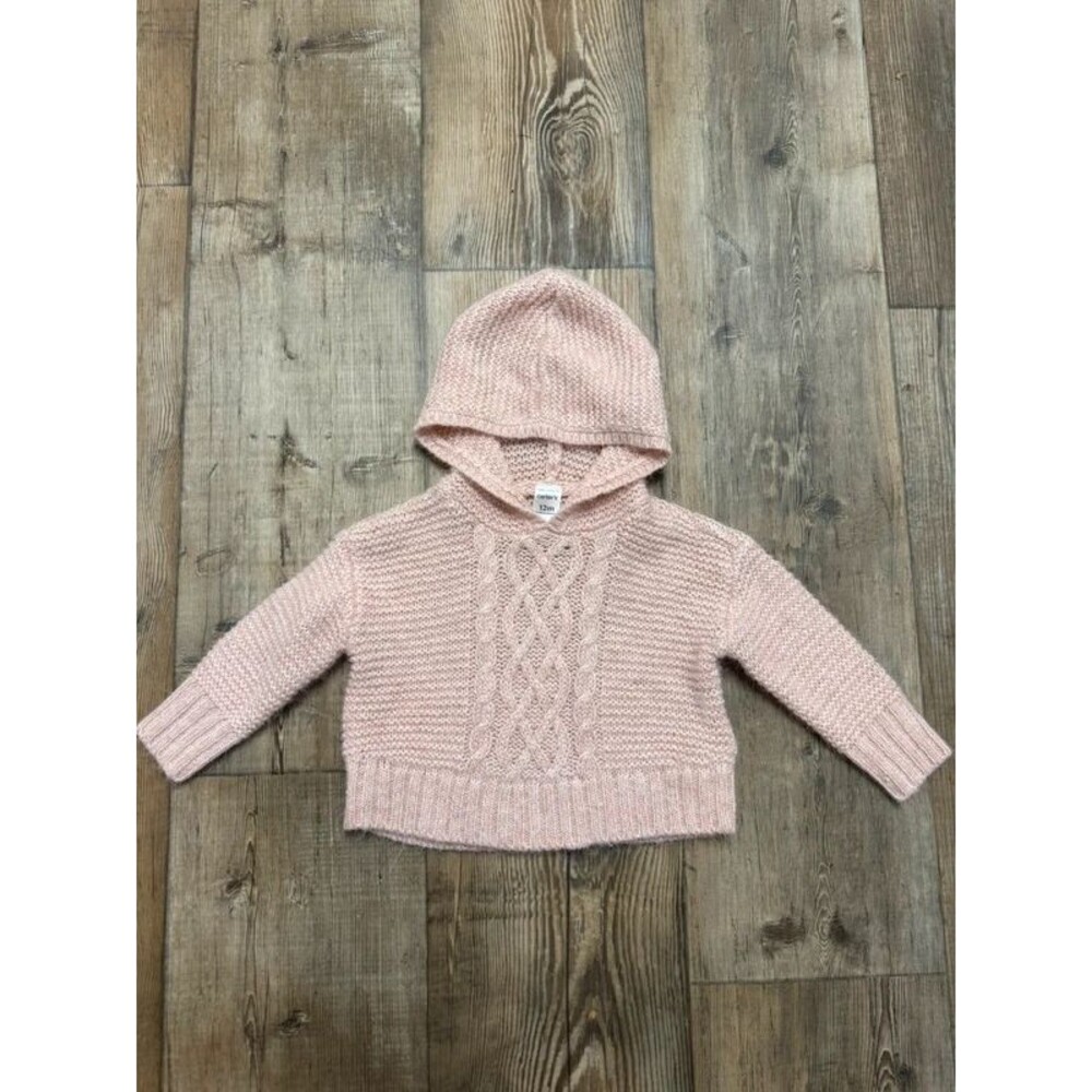 Pink hooded sweater